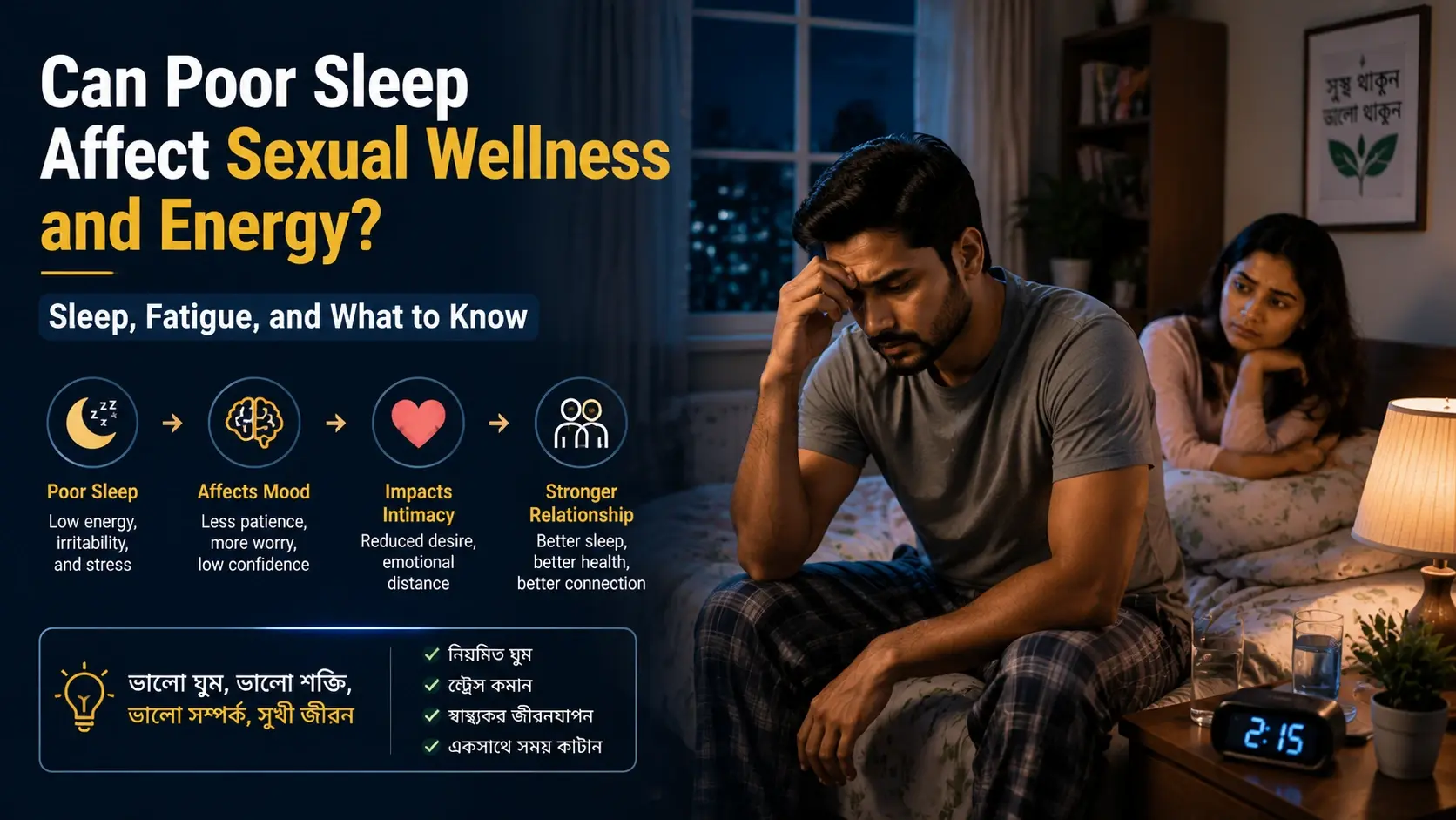Can Poor Sleep Affect Sexual Wellness and Energy? Sleep, Fatigue, and What to Know