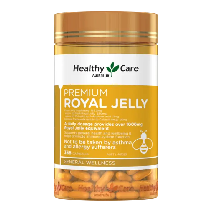 Healthy Care Premium Royal Jelly - 365 Capsules