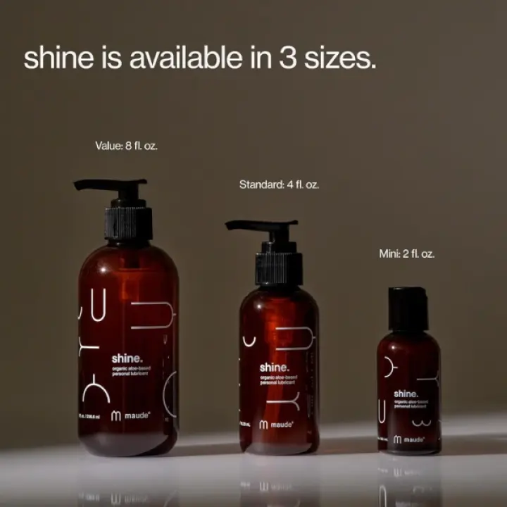 Maude Shine Organic Water Based Personal Lubricant