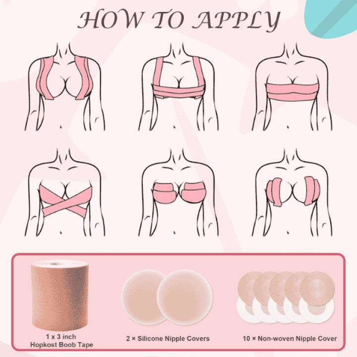 Hopkost Boob Tape in Bangladesh – Invisible Breast Lift & Support