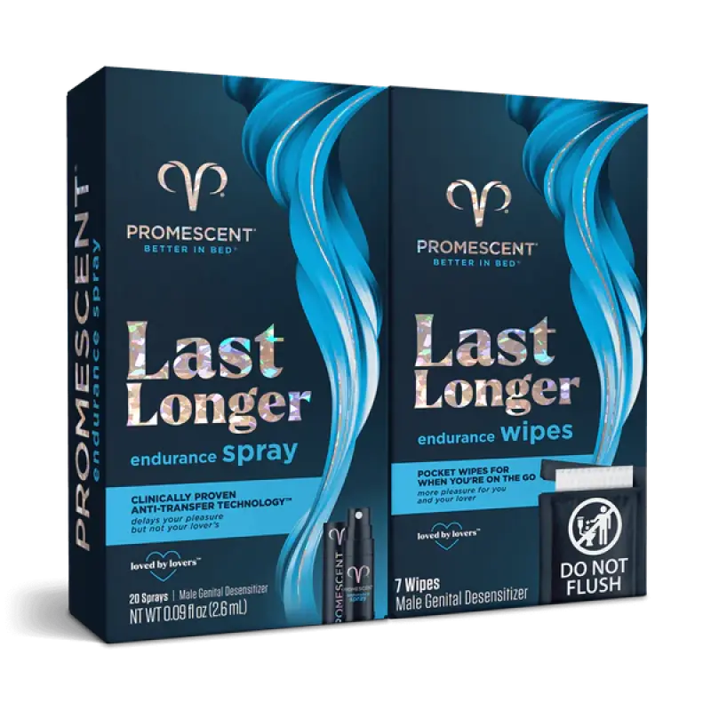 Promescent Endurance – Duo Delay Spray & Wipes Bundle
