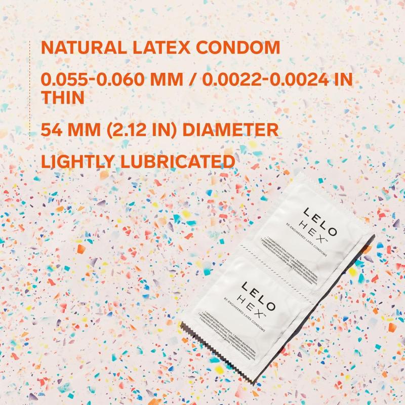 LELO HEX® Condoms – Ultra-Thin Strength & Comfort