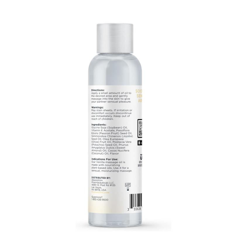 Promescent Vanilla Massage Oil for Relaxation & Intimate Comfort