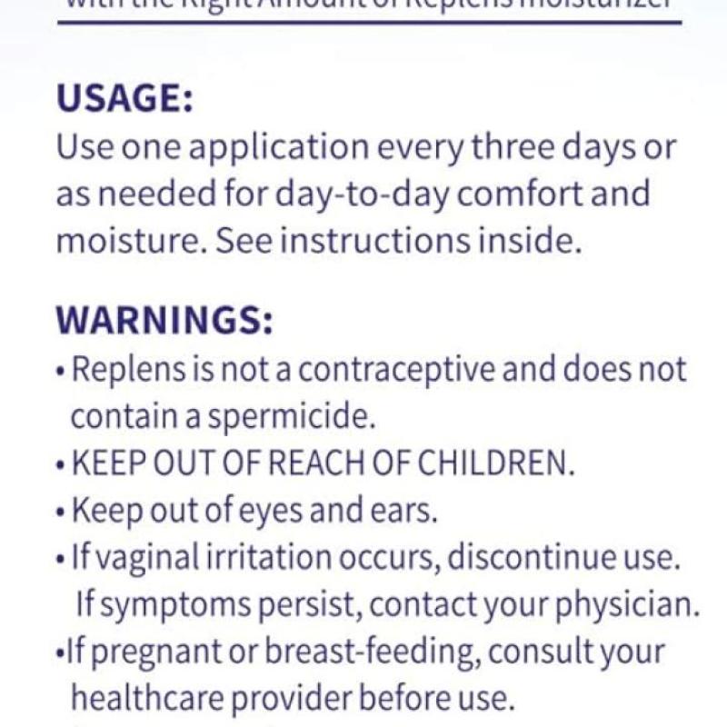 Replens™ Long-Lasting Vaginal Moisturizer – Long-Lasting Hydration